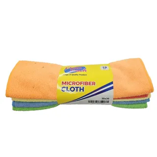 Clean Touch Microfiber Cloth 30x30cm, 10 Pieces