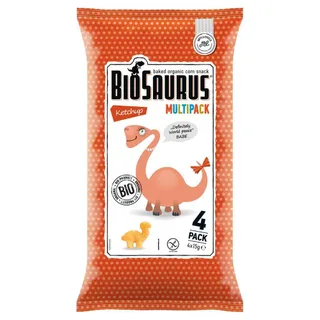 Mclloyd's Biosaurus Baked Ketchup Organic Corn Snack, 4x15g