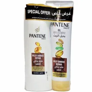 Pantene Milky Damage Repair Shampoo 400ml + Oil Replacement 275ml