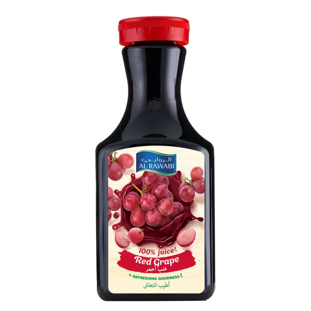 الروابي عصير عنب أحمر بدون سكر مضاف، 1.5L