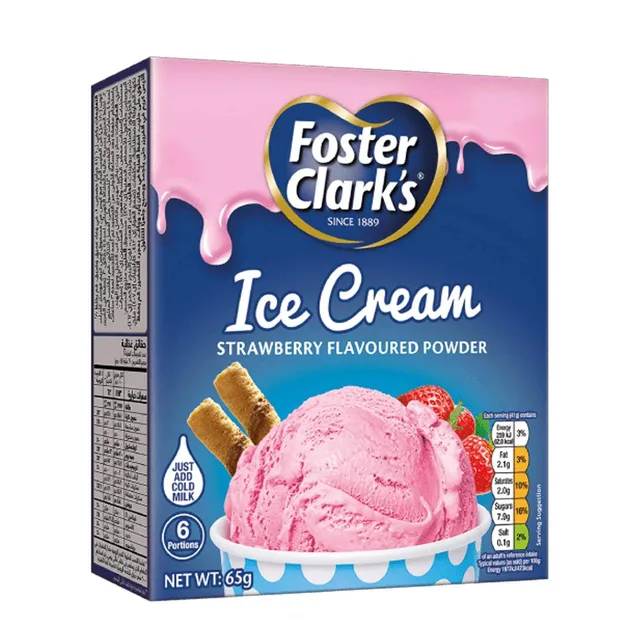 Foster Clark's Strawberry Ice Cream Mix 65g