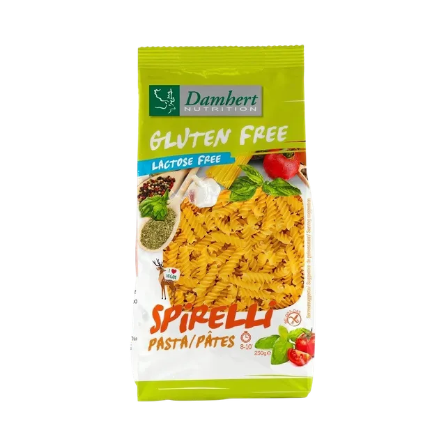 Damhert Gluten Free Spirelli Pasta Lactose Free 250g