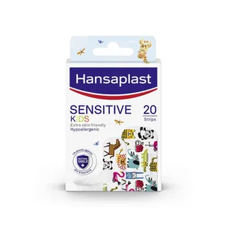 Hansaplast Kids Hypoallergenic Plasters for Sensitive Skin, 20 Pieces