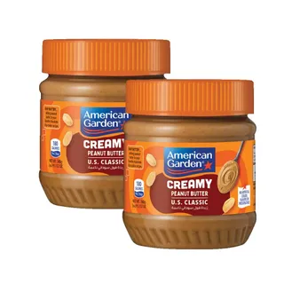 American Garden Creamy Peanut Butter, 2x340g