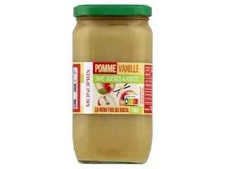 Monoprix Apple Vanilla Puree No Sugar Added, 710g