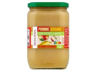 Monoprix Apple Banana Puree No Sugar Added, 710g
