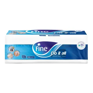 Fine Multi Use Hand Towel 2Ply Tissue, 150 Sheets