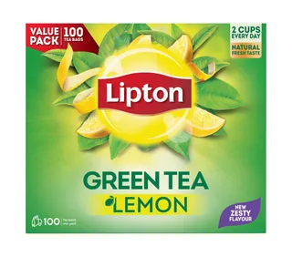 ليبتون Green Tea Lemon Tea Bags, 100 Bags