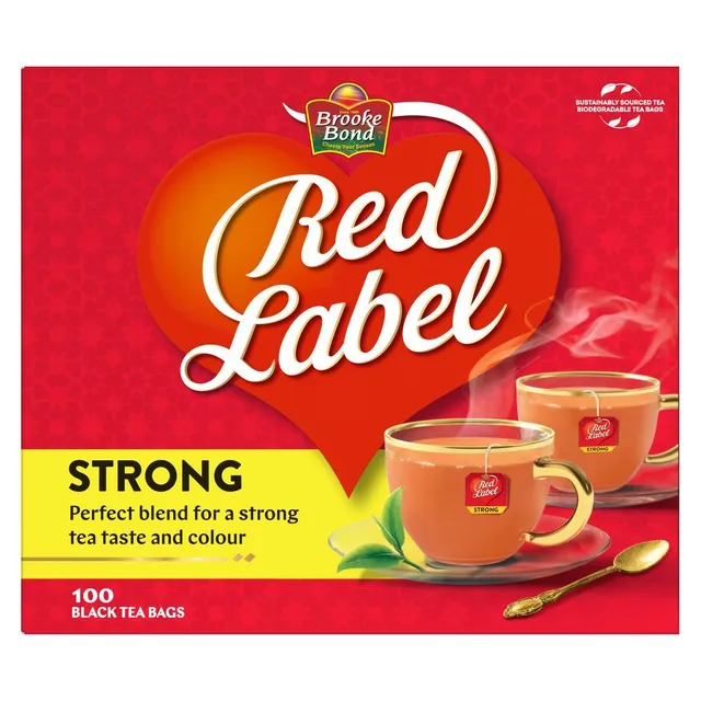 Brooke Bond Red Label Black Tea 100 Tea Bags