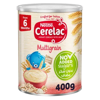 Nestle Cerelac Multigrain Infant Cereals with Milk No Added Sugar, 400g