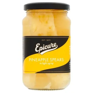 Epicure Pineapple Spears Light Syrup, 370g