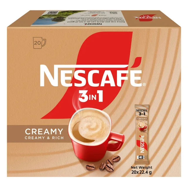 نسكافيه 3 في 1 قهوة باردة لاتيه كريمي 22.4X20 جم
