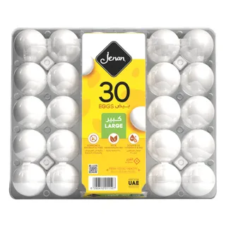 جنان بيض أبيض كبير 30 حبة