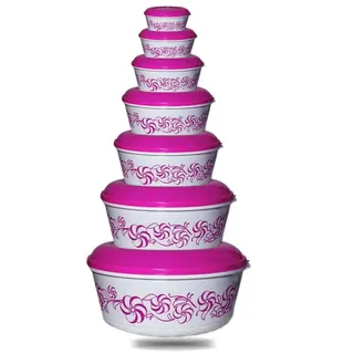 Plastic Food Container Set, 7 Pieces