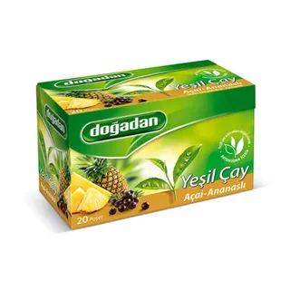 Dogadan Green Tea With Acai & Pineapple, 20 Teabags