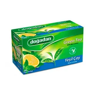Dogadan Green Tea With Mint & Lemon, 20 Teabags