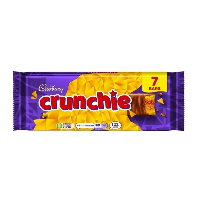 Cadbury Crunchie Chocolate Bar, 7x33.5g