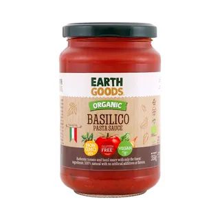 Earth Goods Organic Basilico Sauce, 350g