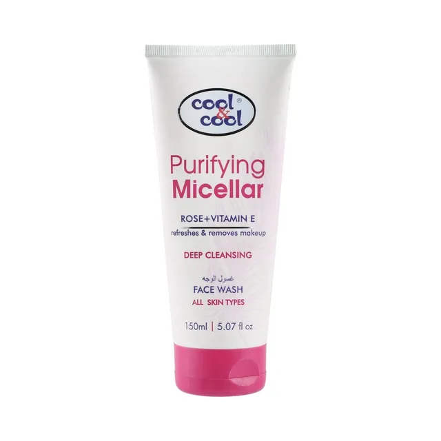 Cool & Cool Purifying Micellar Rose+Vitamin E Face Wash, 150ml