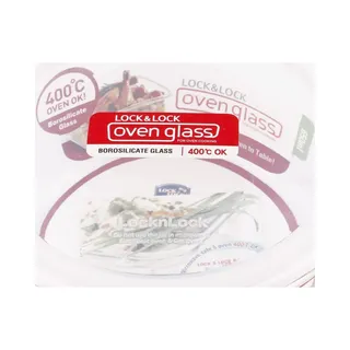 Lock & Lock Heat Resistant Glass Round Food Container, 650Ml