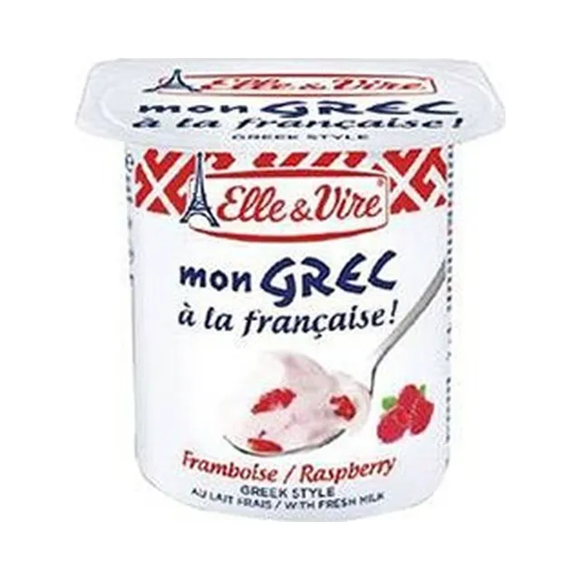 Elle & Vire Raspberry Greek Style Yoghurt, 125g