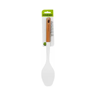 Homeway Silicone Spoon with Wooden Handle
