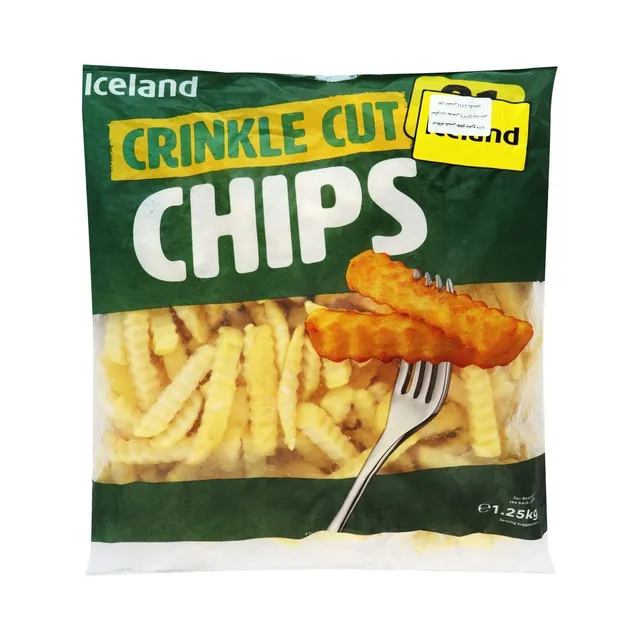 Iceland Crinkle Cut Chips 1.25Kg