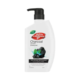 Lifebuoy Charcoal & Mint Antibacterial Bodywash, 500ml