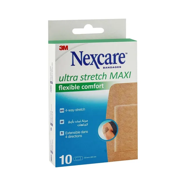 Nexcare Ultra Stretch Maxi Plasters, 10 Pieces