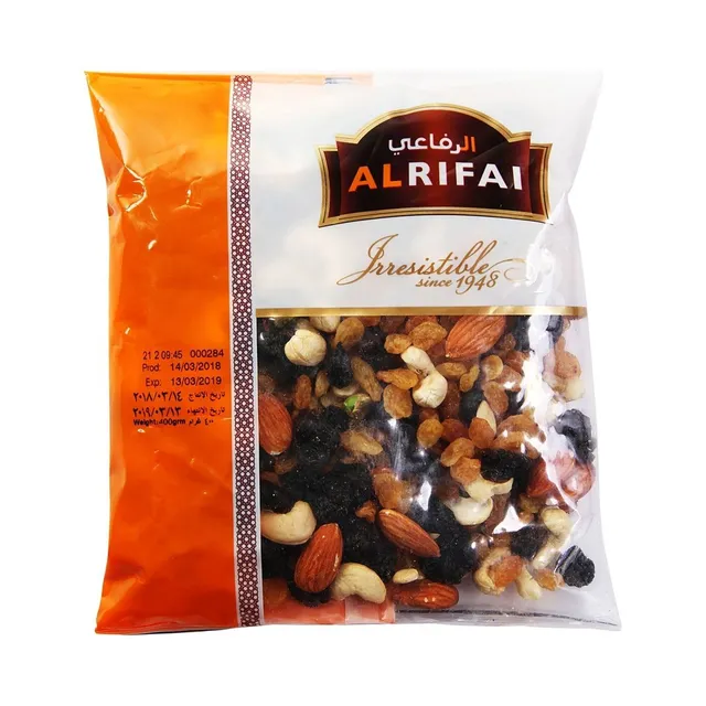 الرفاعي مكسرات خام وفواكه مجففة مشكلة, 400g