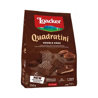 لواكر كوادراتيني ويفر شوكولاتة مزدوجة, 250g
