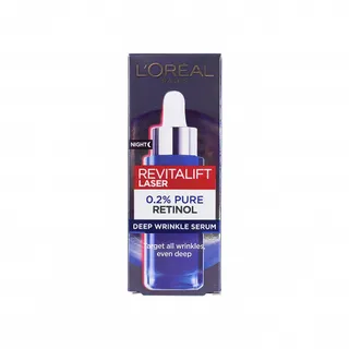 L'Oreal Revitalift Laser Anti-Wrinkle Face Night Serum with Pure Retinol, 30ml