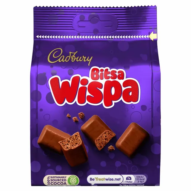 Cadbury Bitsa Wispa Chocolate, 85g
