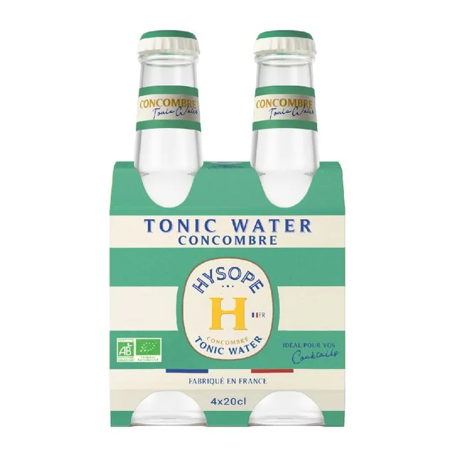 Hysope Cucumber Tonic Water, 4 X 200 Ml