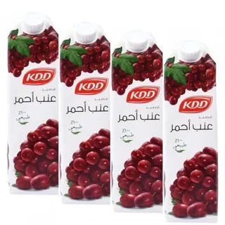 كي دي دي عصير عنب أحمر 1X4 لتر