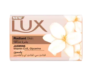 لوكس راديانت سكين صابون بار رائحة ياسمين مع الجلسرين وفيتامينات C & E، 170g