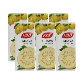 كي دي دي عصير نكتار جوافة، 6x180ml