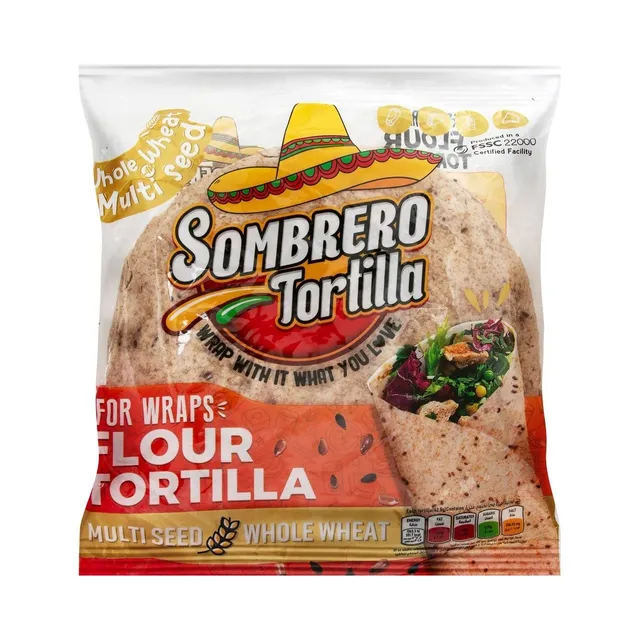 Sombrero Whole Wheat with Multi Seeds, 340g