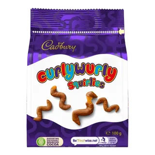 Cadbury Curly Wurly Squirlies Chocolate Pouch, 100g