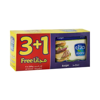 Nadec Cheese Slice Burger 3+1 200 g