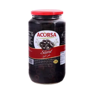 أكورسا زيتون أسود شرائح برطمان 450Gm