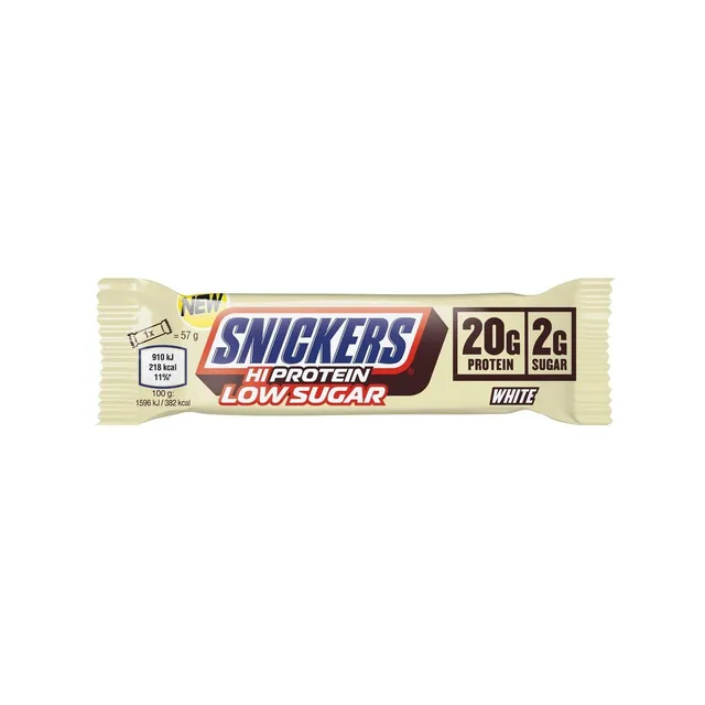 Snickers Low Sugar White Chocolate High Protein Bar 57g