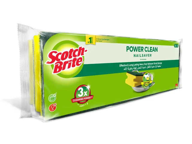 Scotch Brite Classic Scrub Sponge, 8 Pieces