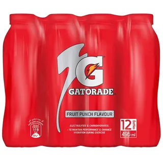 Gatorade Zero Fruit Punch, 12x495ml