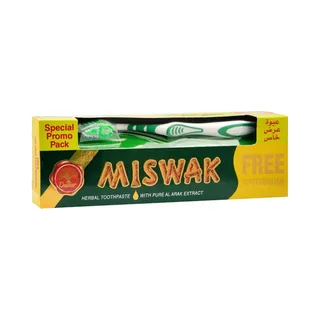Dabur Original Miswak Toothpaste, 190g + Toothbrush