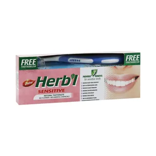 Dabur Herbl Toothpaste Sensitive 150 g + Toothbrush Free