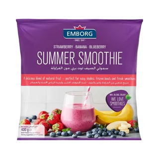 Emborg Strawberry, Banana & Blueberry Summer Smoothie, 300g
