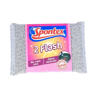 سبونتكس باد تنظيف فلاش بلاستيك/ألمنيوم 2 pcs