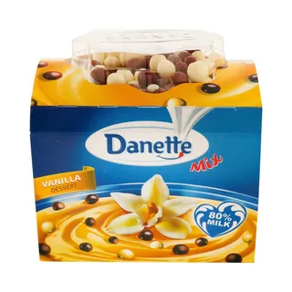دانيت ديزيرت فانيليا، 75جم + كرات شوكولاتة، 6جم