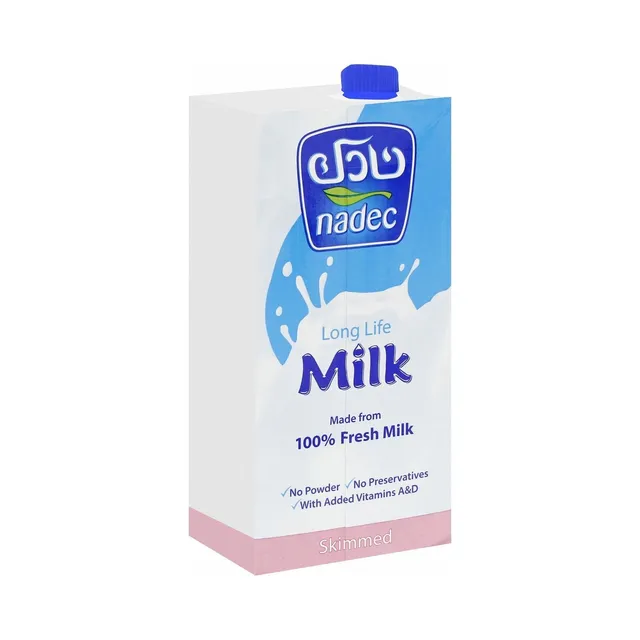 نادك حليب UHT منزوع الدسم 1 لتر